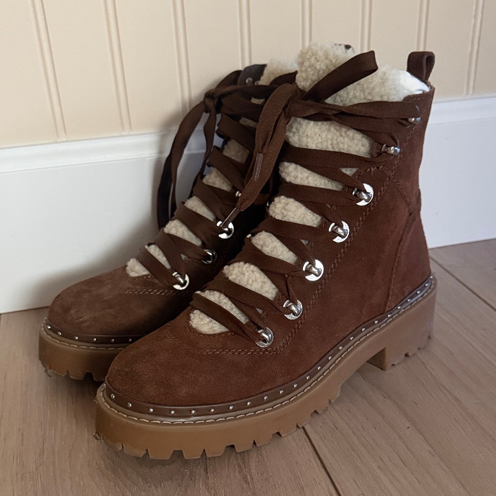 Steve Madden Brown Suede and shearling Women's Boots